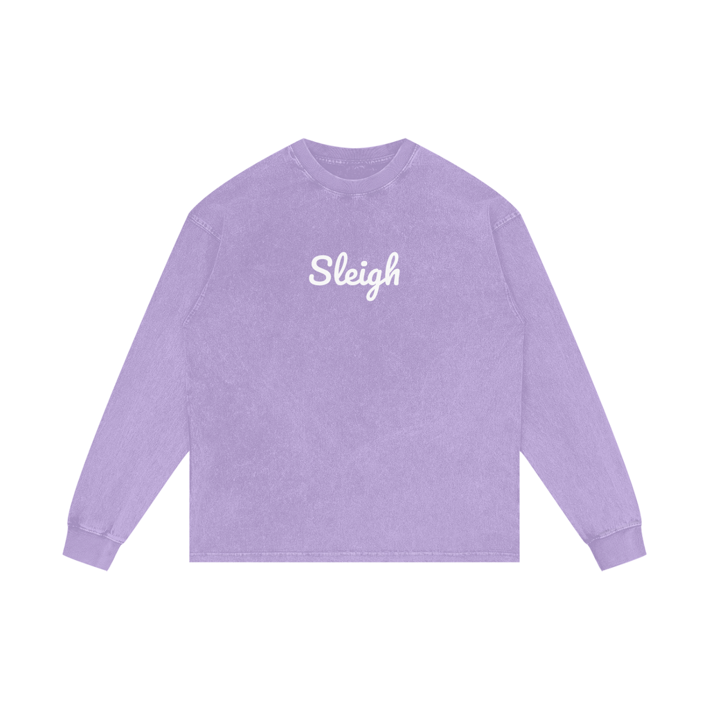 Acid Wash Oversize Long Sleeve T-Shirt