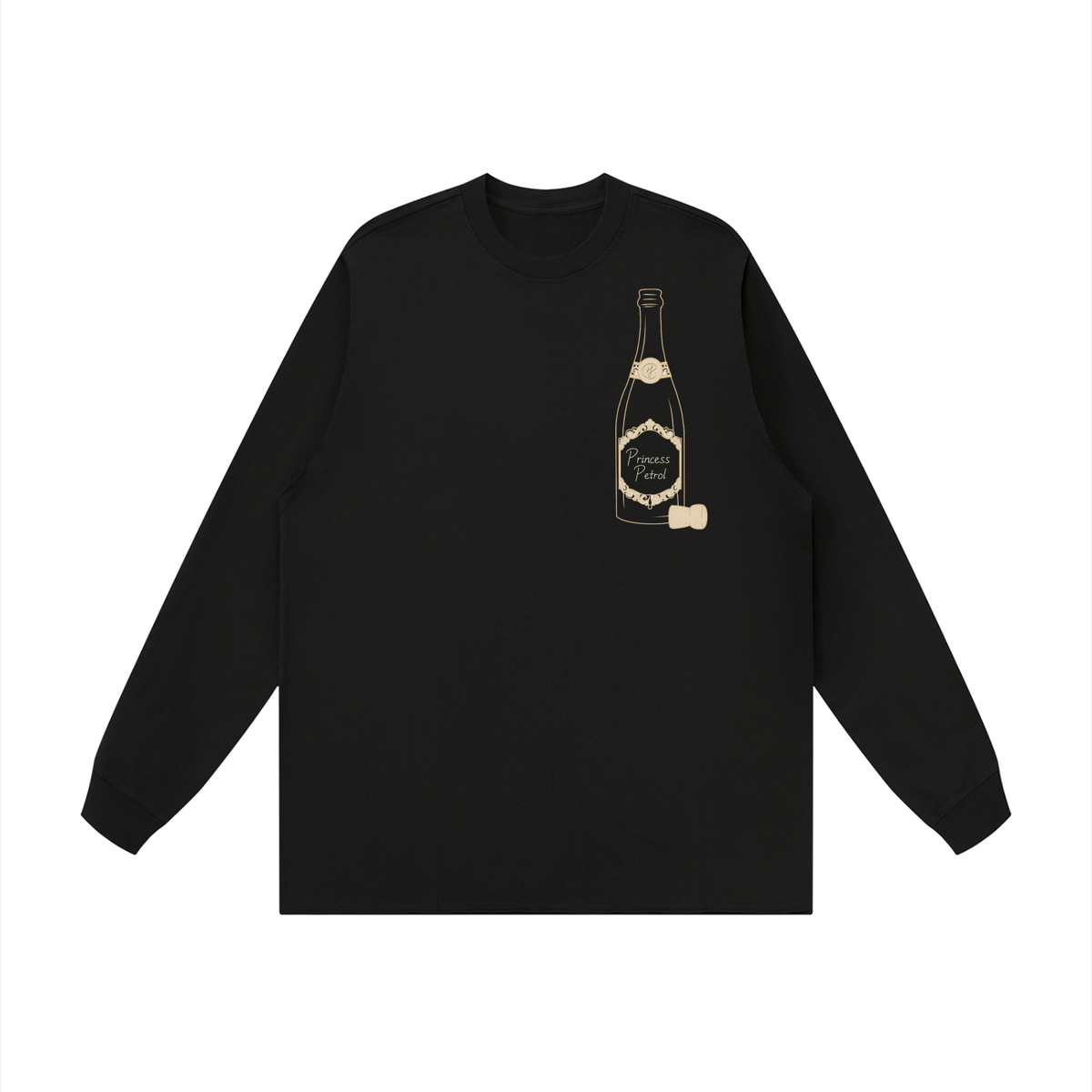 Unisex Raw Hem Long Sleeve T-Shirt