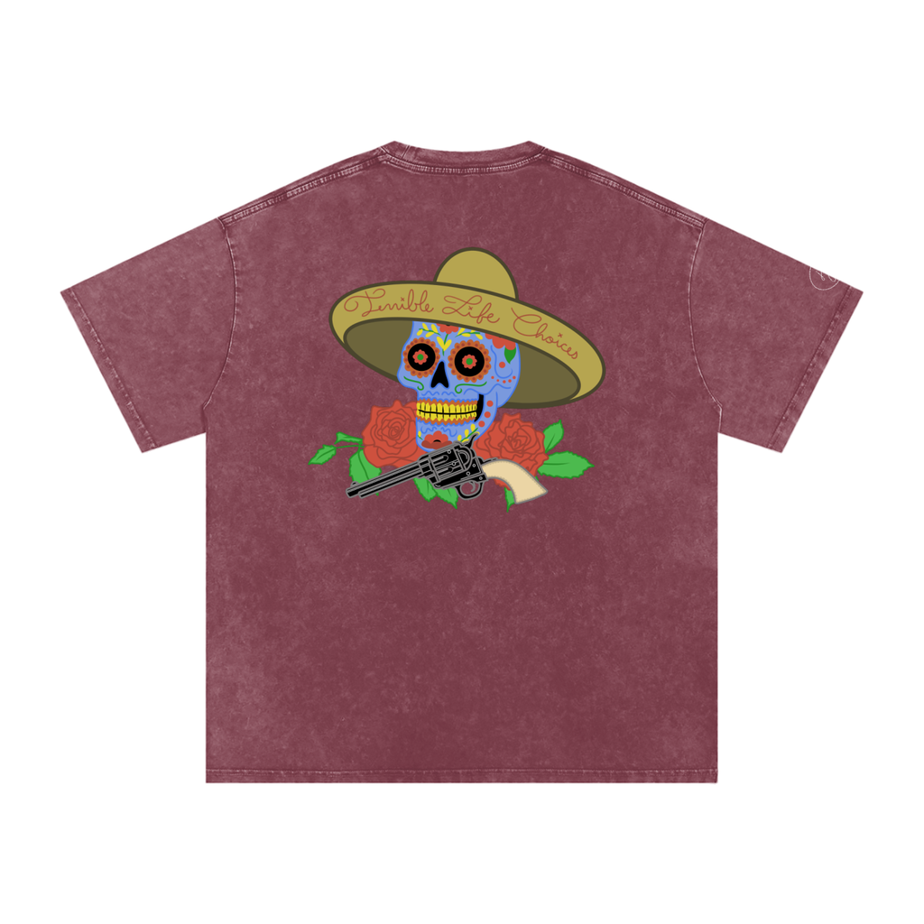 Snow Washed Oversized Cotton T-Shirt