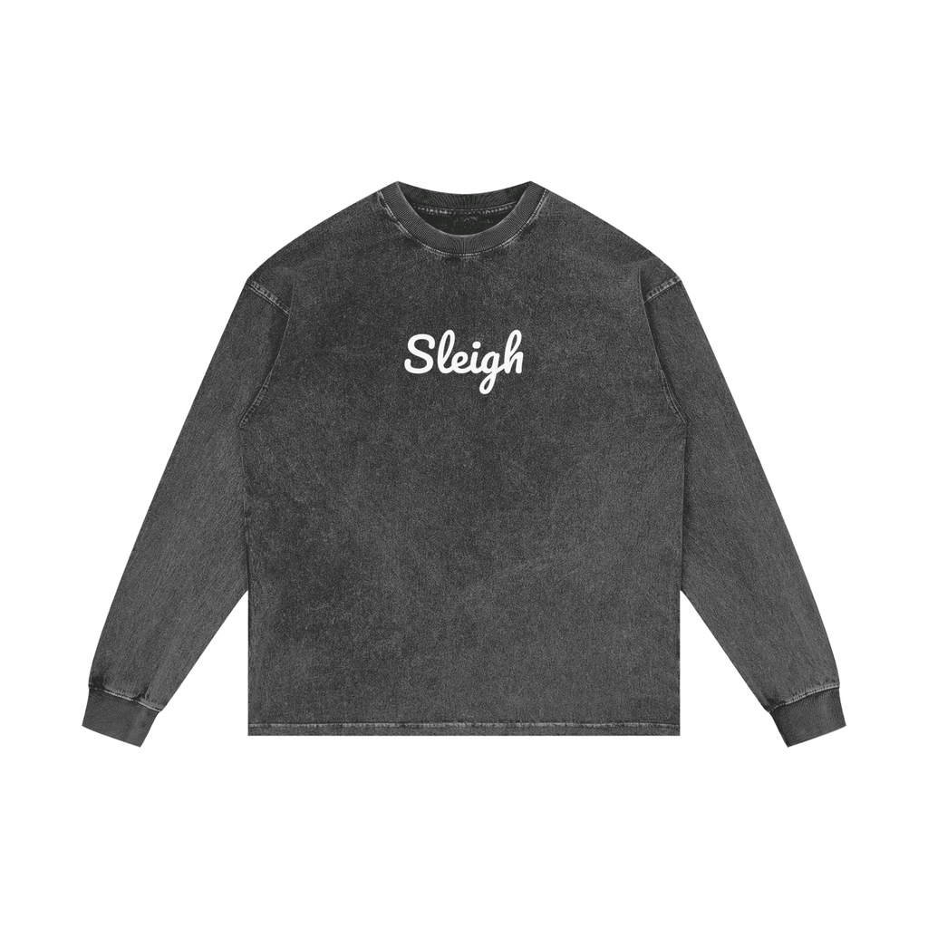 Acid Wash Oversize Long Sleeve T-Shirt