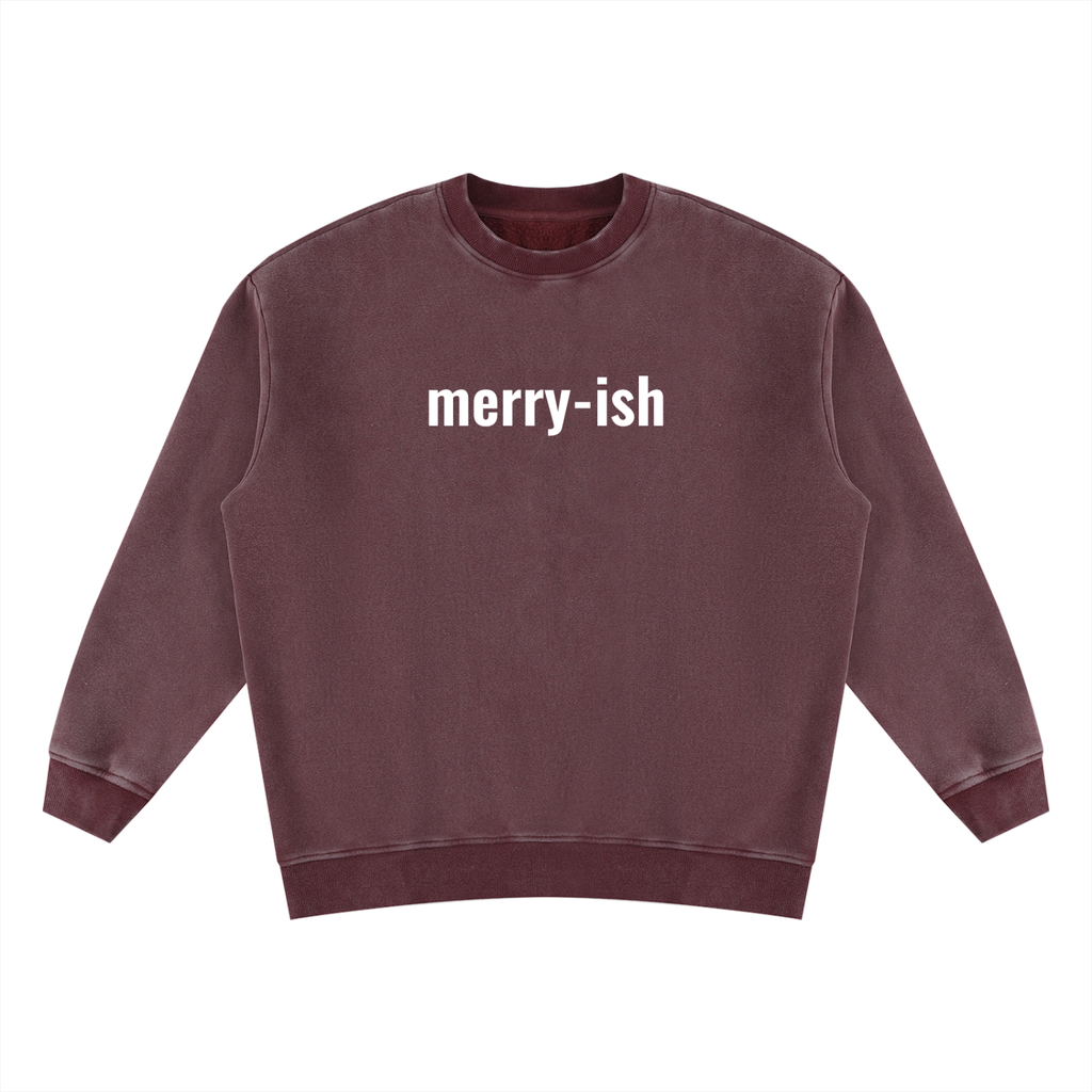 Unisex Vintage Wash Fleece Sweatshirt