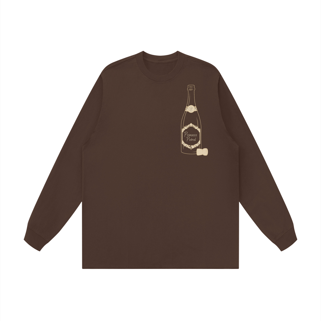 Unisex Raw Hem Long Sleeve T-Shirt
