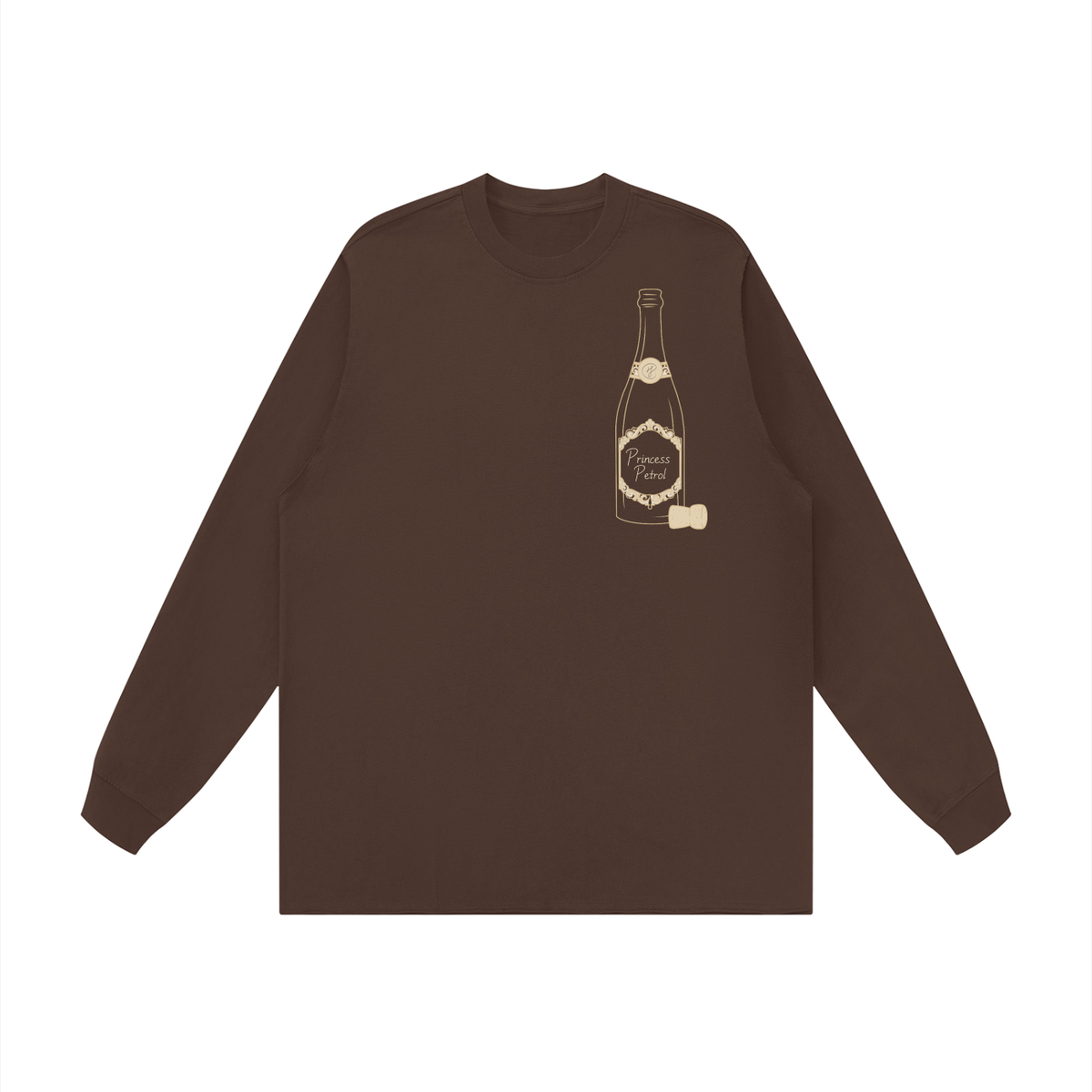 Unisex Raw Hem Long Sleeve T-Shirt