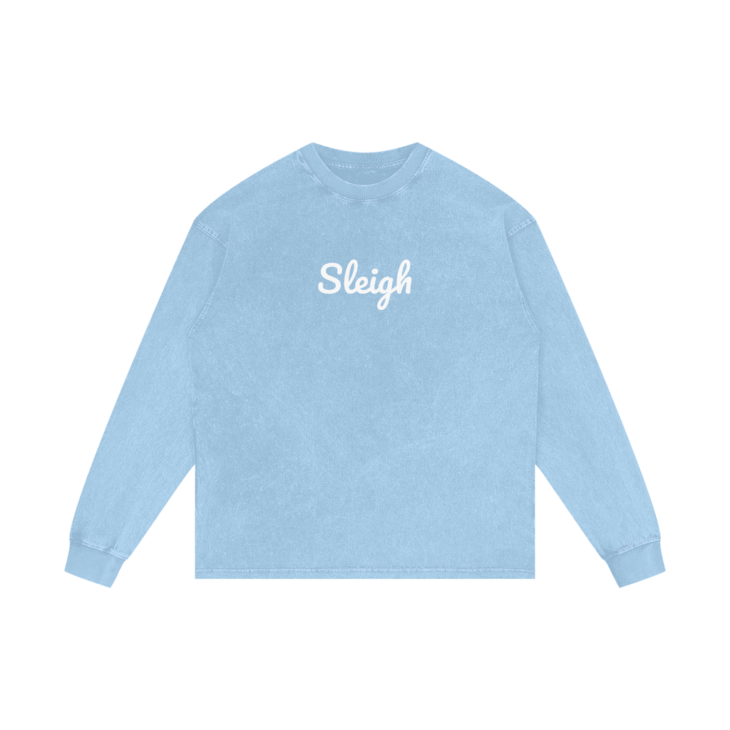 Acid Wash Oversize Long Sleeve T-Shirt