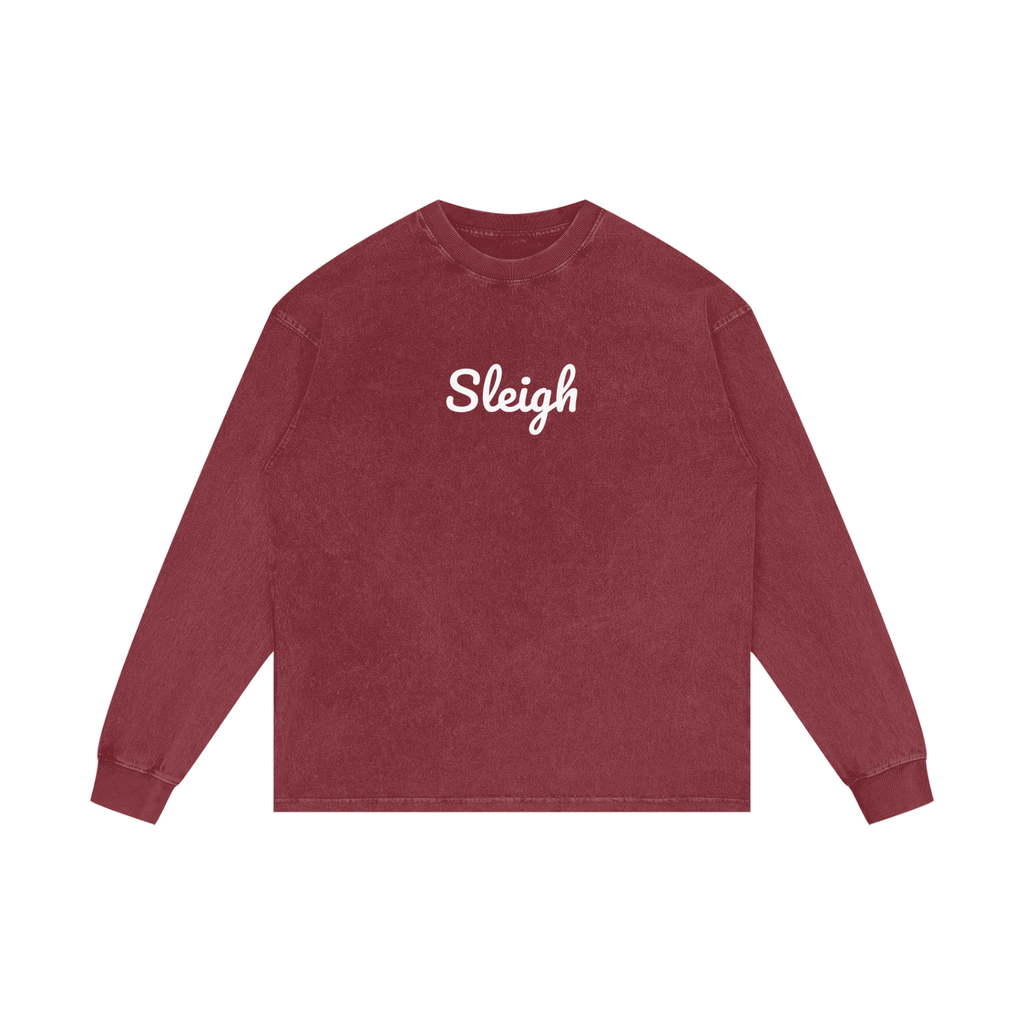 Acid Wash Oversize Long Sleeve T-Shirt