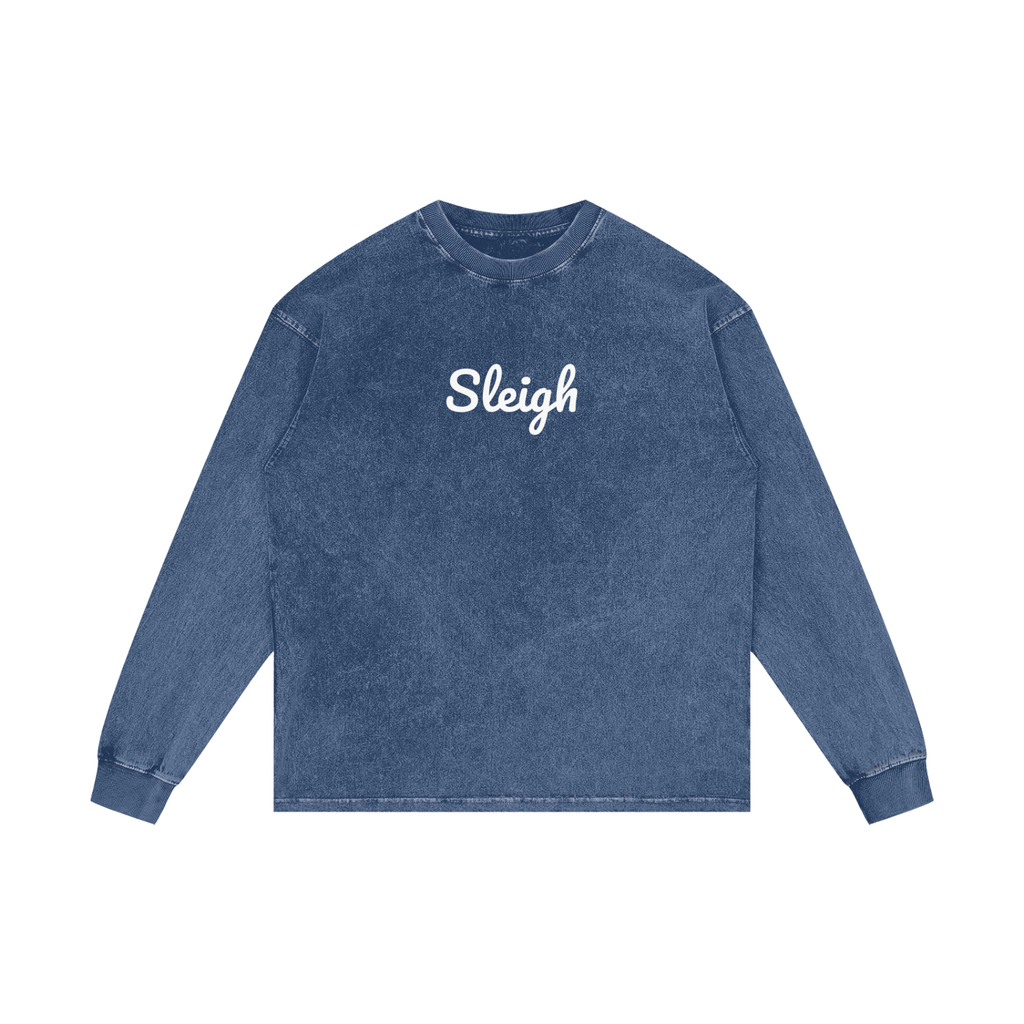 Acid Wash Oversize Long Sleeve T-Shirt