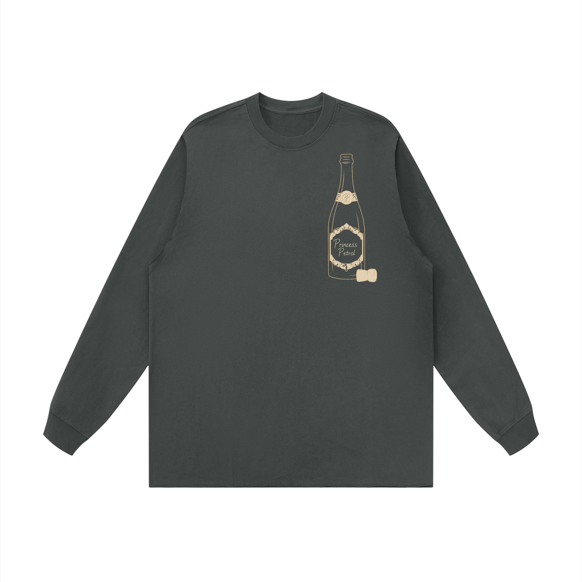 Unisex Raw Hem Long Sleeve T-Shirt