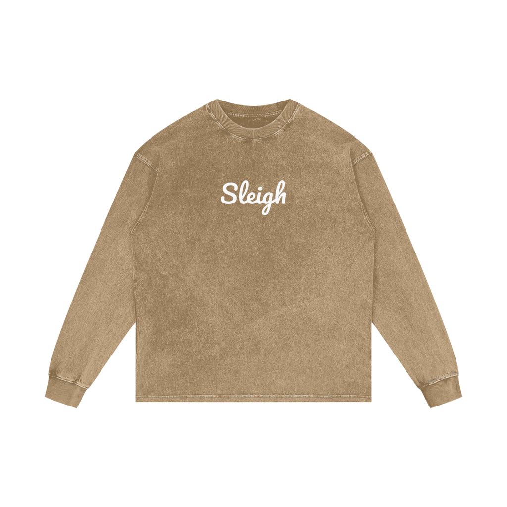 Acid Wash Oversize Long Sleeve T-Shirt