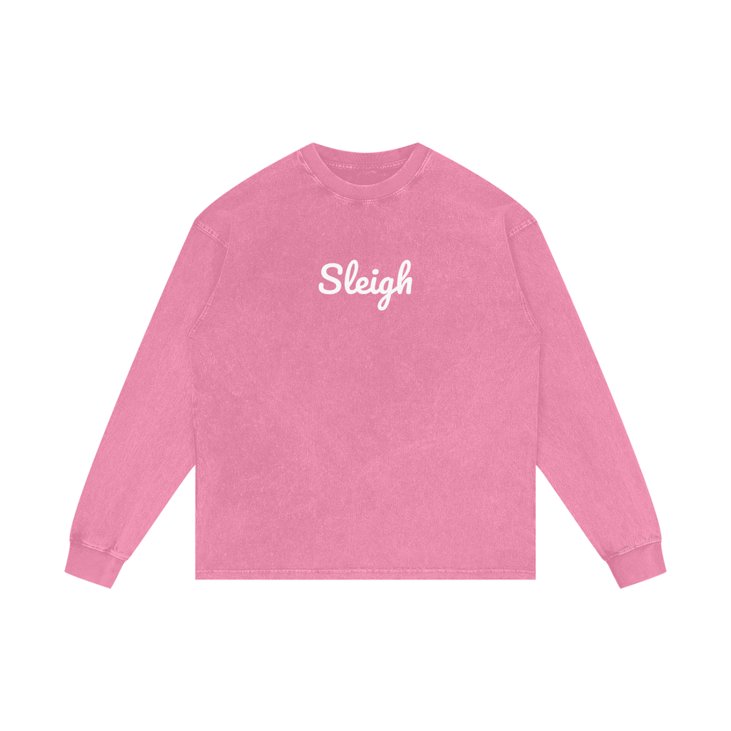 Acid Wash Oversize Long Sleeve T-Shirt