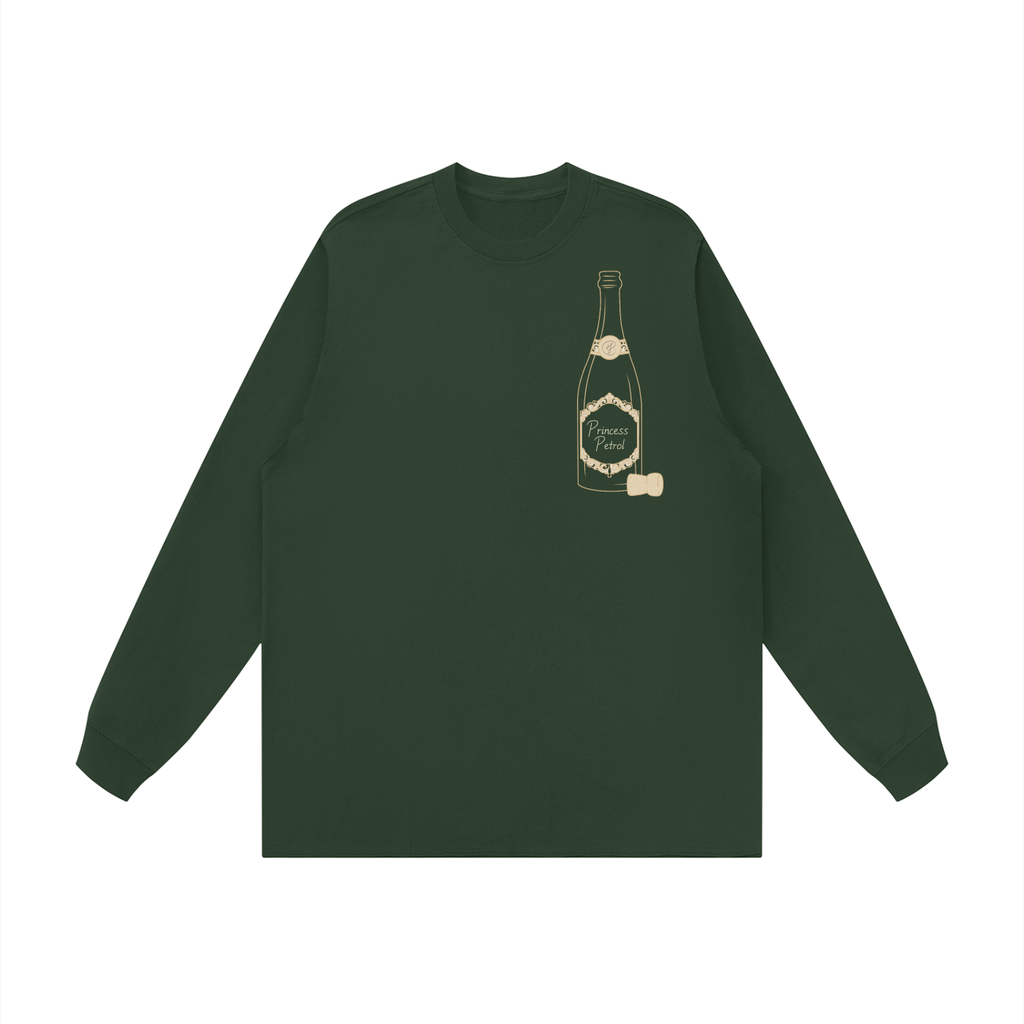 Unisex Raw Hem Long Sleeve T-Shirt