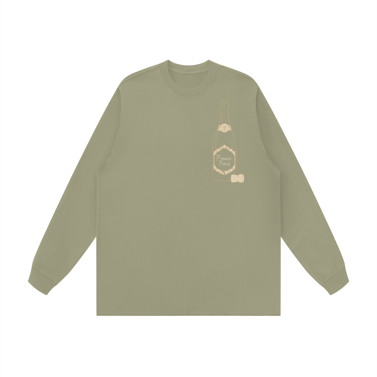 Unisex Raw Hem Long Sleeve T-Shirt