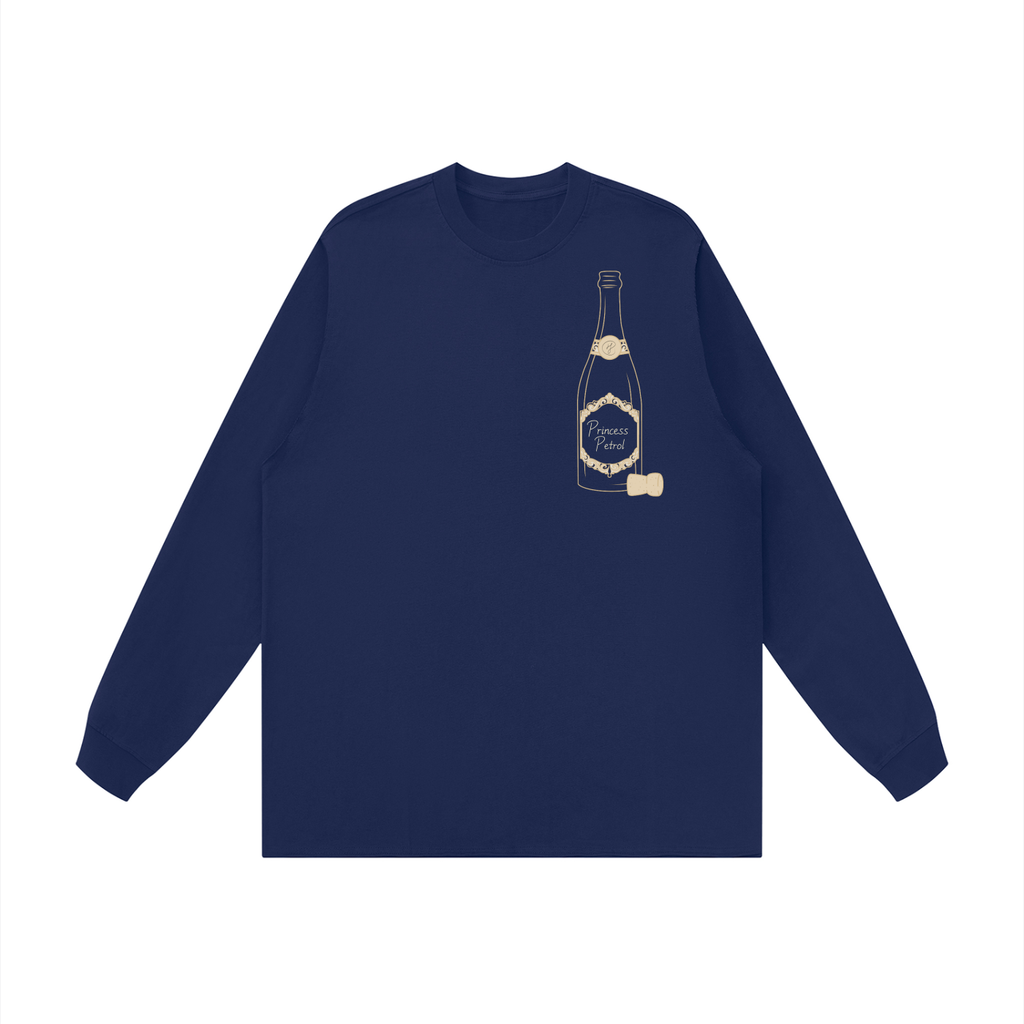 Unisex Raw Hem Long Sleeve T-Shirt